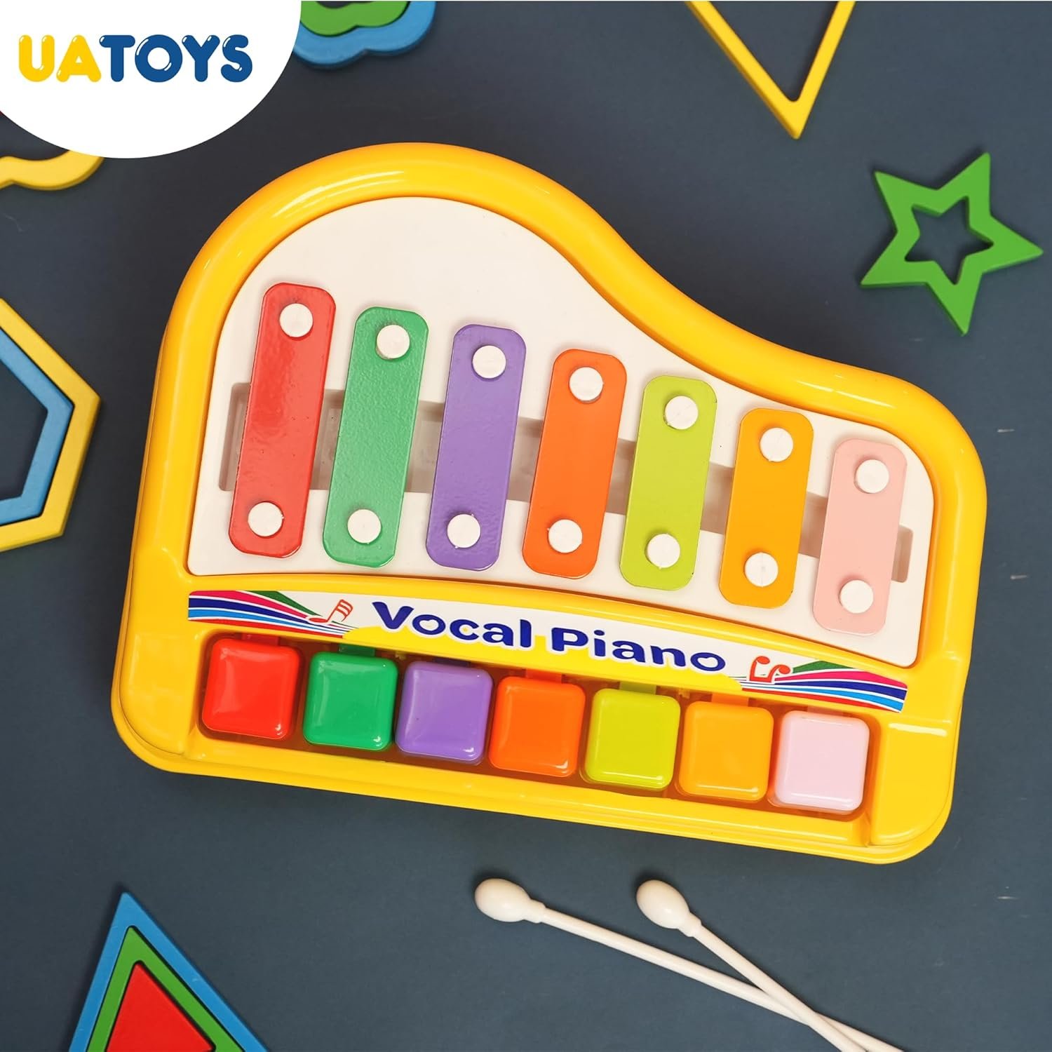Musical Instrument Child Toys 2-5 Years Xylophone Toys for 5 + Year Old Musical Toys for 2 Year Old Children- Yellow - Image 2