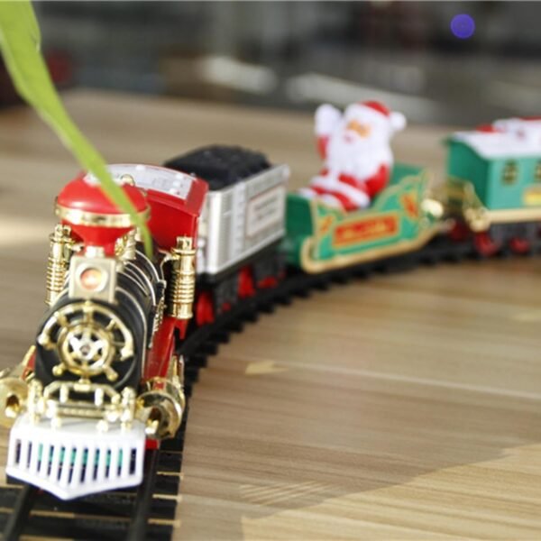 Toy Railway Track Kid Toy with Lights and Sounds for New Year Girls Boys - Image 6