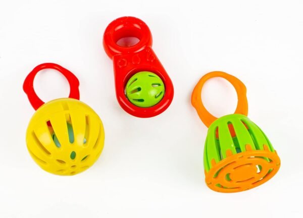 TOY FUN Rattle 3 in 1 Combo Set for New Born and Toddlers Kids | Premium Gift Set | Early Age Toys | Non Toxic BPA Free | Safe for Kids - Image 3
