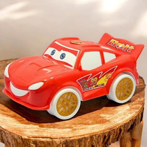 Toys Treasure Cartoon Racing Friction Car for Kids 2-5 Years | Push Cars for Boys (Random Color Shipped)