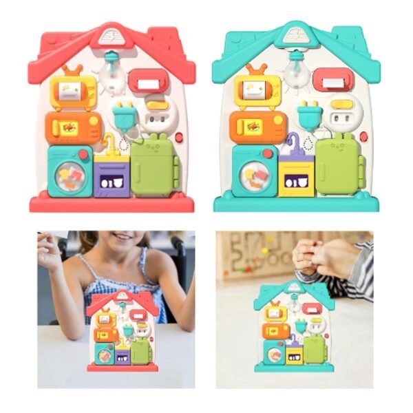 bnf® Busy Board Toy Multifunction Montessori Toy for Ages 0-3 Years Kids Children Red | Toys for Baby | Developmental Baby Toys - Image 4