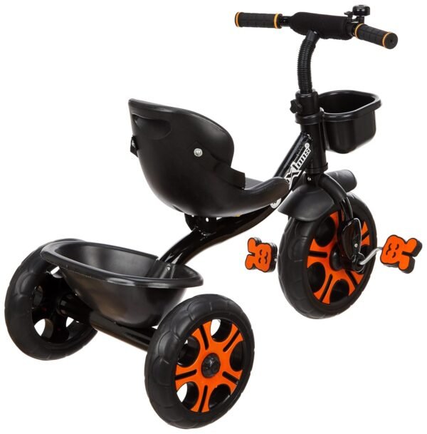 Tricycle for Kids Super - The Choice of Parent’s for 1-5 Years Old, 30kg Max, Luxurious, Safe, and Durable Trike. Advanced Parental Control Handle and with Safety Belt, Black - Image 2