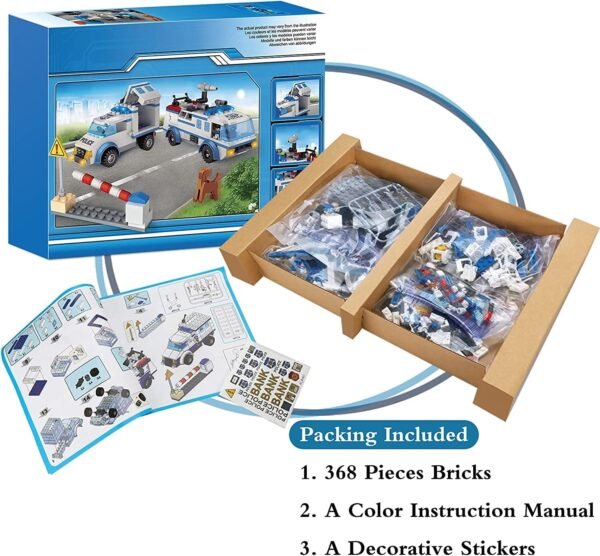 Educational City Series Police Capturer Leearning Building Blocks Brick Toys for Kids (368+) - Image 3