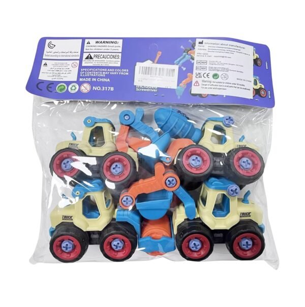 DIY Take Apart Toy Cars – Construction Digger Sand Toys for Kids | Gifts for 3-8 Year Old Boys & Girls (Yellow) - Image 4