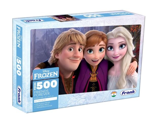 Frank Frozen- Friends Forever 500 Piece Jigsaw Puzzle for Kids Above 10 Years | Fun & Challenging Having Realistic Illustrations | Brain Booster Puzzle Games for Focus & Memory, Gifts for Teenagers - Image 3