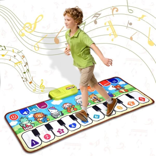 Baby Playing mat with Music and Sound Dance Floor Mat Carpet Folding Piano Mat for Kids Blanket Touch Mat for 1-6 Year Old Boys Girls(80 * 30 cm/1 pcs)