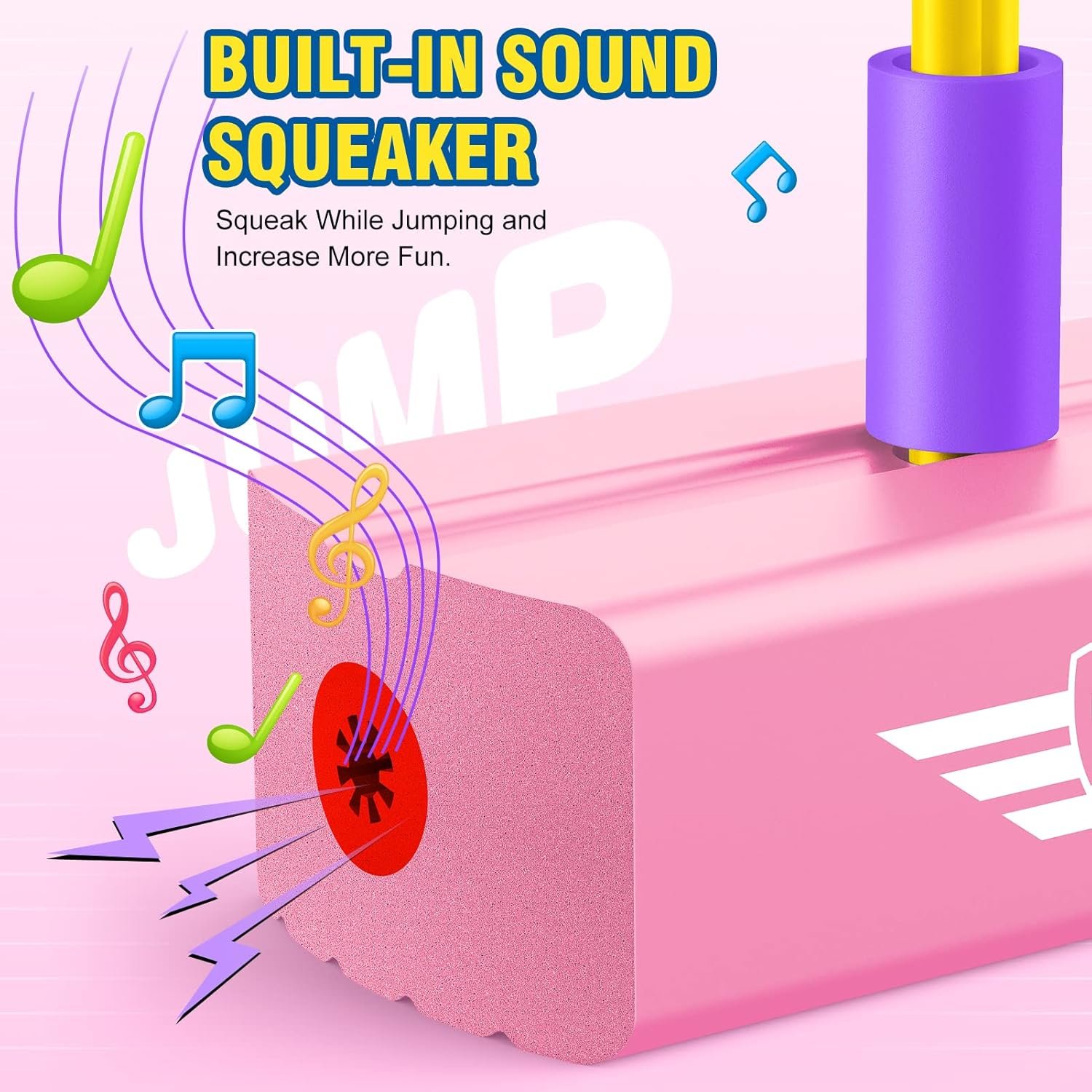 Gifts for 3-12 Year Old Boys Girls, Foam Pogo Jumper for Kids Fun Toys for Kids 5-7 Pogo Stick for Kids Cool Toys for Autistic Fun Sports Games for Kids Christmas 2020 Presents for Girls, Pink - Image 3