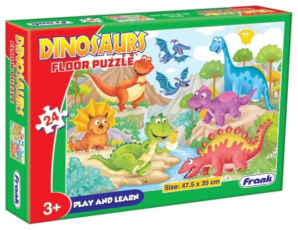Frank Dinosaur Floor Puzzle (24 Pieces) | Fun & Educational Toy for Kids 3+ Year Old | Enhances Imagination, Coordination, and Patience - Fun & Challenging Games - 12510 - Image 5