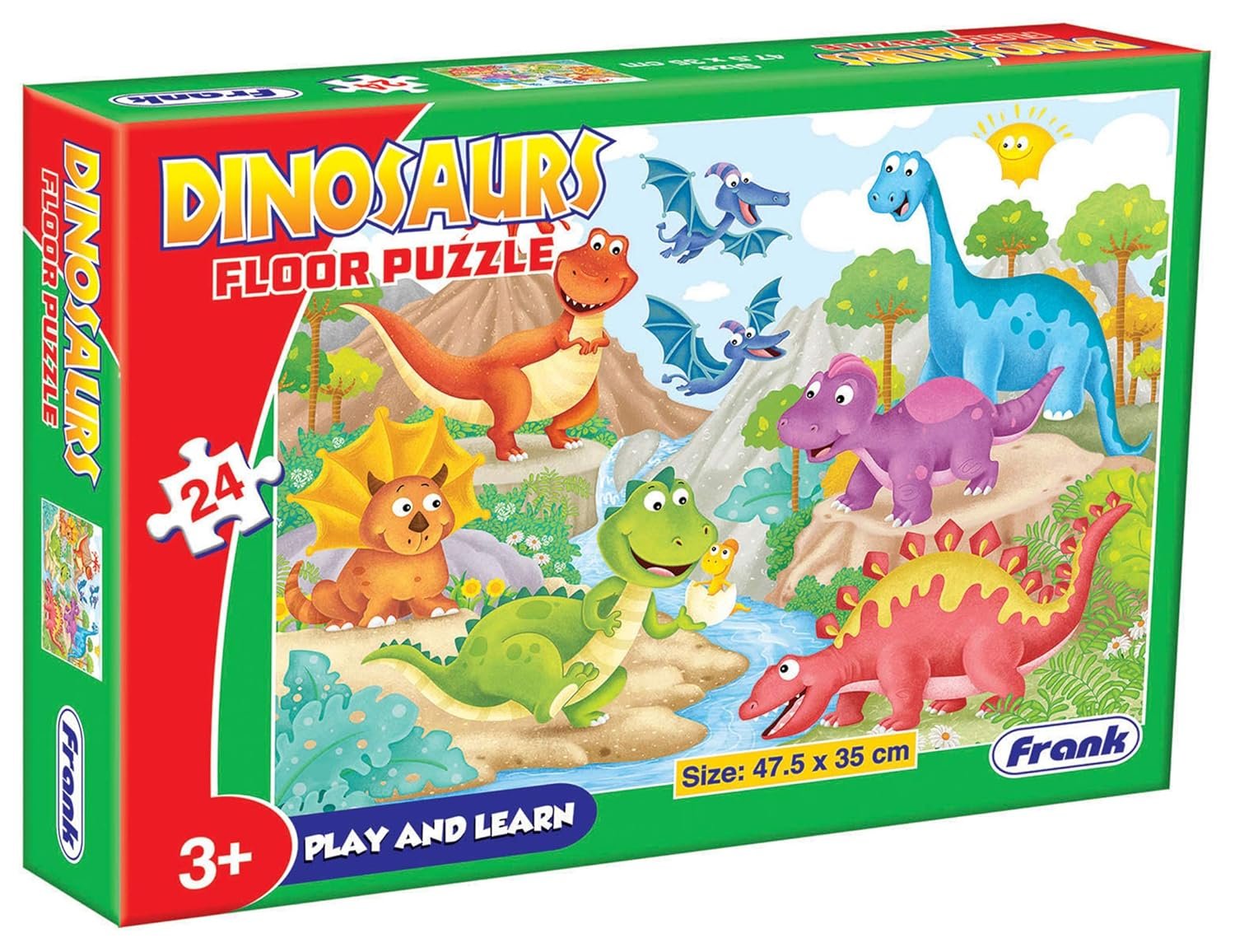 Frank Dinosaur Floor Puzzle (24 Pieces) | Fun & Educational Toy for Kids 3+ Year Old | Enhances Imagination, Coordination, and Patience - Fun & Challenging Games - 12510 - Image 5