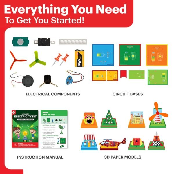 Einstein Box Ultimate Electricity Kit | Science Project Kit | Electronic Circuits | Toys for Kids Ages 8-15 Years | with 50+ Components | - Image 6