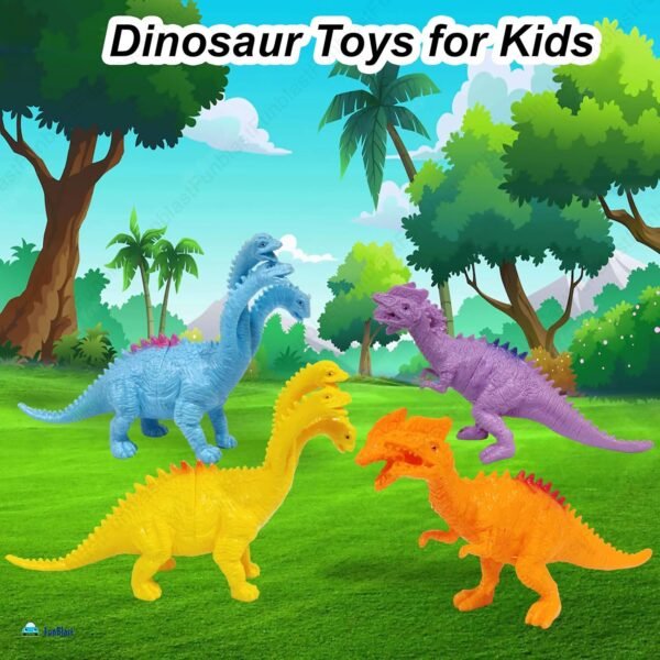 FunBlast Dinosaur Ring Playset Toys - Dinosaurs Animals Figures Toys Set for Kids, Boys, Realistic Dinosaur Toys, Pretend Play Toys for 3+ Years Old Kids, Boys, Girls - Image 5