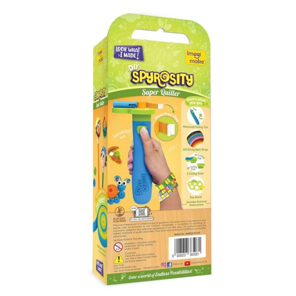 Quill On Spyrosity Super Quiller - Electric Quilling Tool - Coils 10+ Strips - Includes 100 Strips - For 7 Year Old Boys & Girls, Multicolor - Image 5