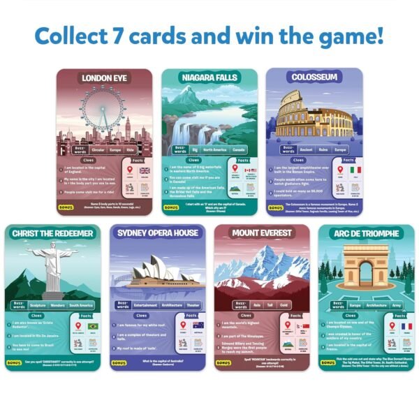 Skillmatics Guess in 10 Legendary Landmarks, Educational Travel Toys for Boys, Girls, and Kids Who Love Card Games, Board Games, Geography and History, Trivia, Gifts for Ages 8, 9, 10 and Up - Image 5