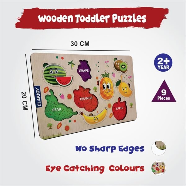Wooden Learning Educational Board for Kids, Puzzle Toys for 2 Years Old Boys & Girls (Combo of 4) - Image 6