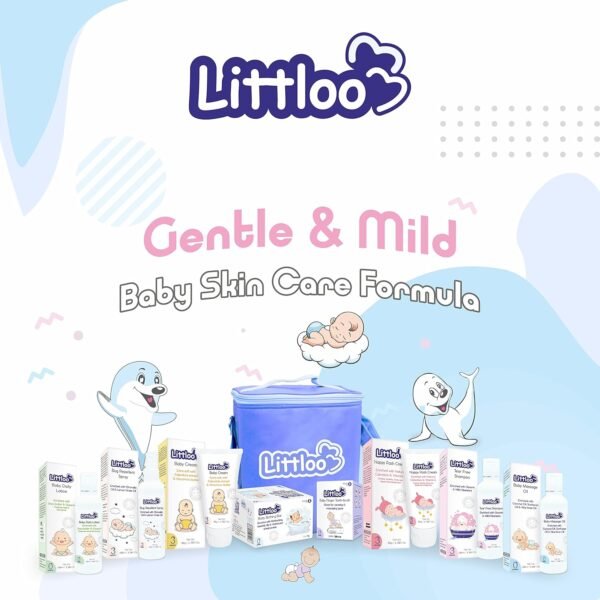 Littloo Mild & Gentle, Moisturizing & Nourishing Baby Bathing Bar with Wheatgerm Protein Skin-Friendly Cleansing Soap For Normal to Dry Skin Baby (2 X 75 GM) - Image 6