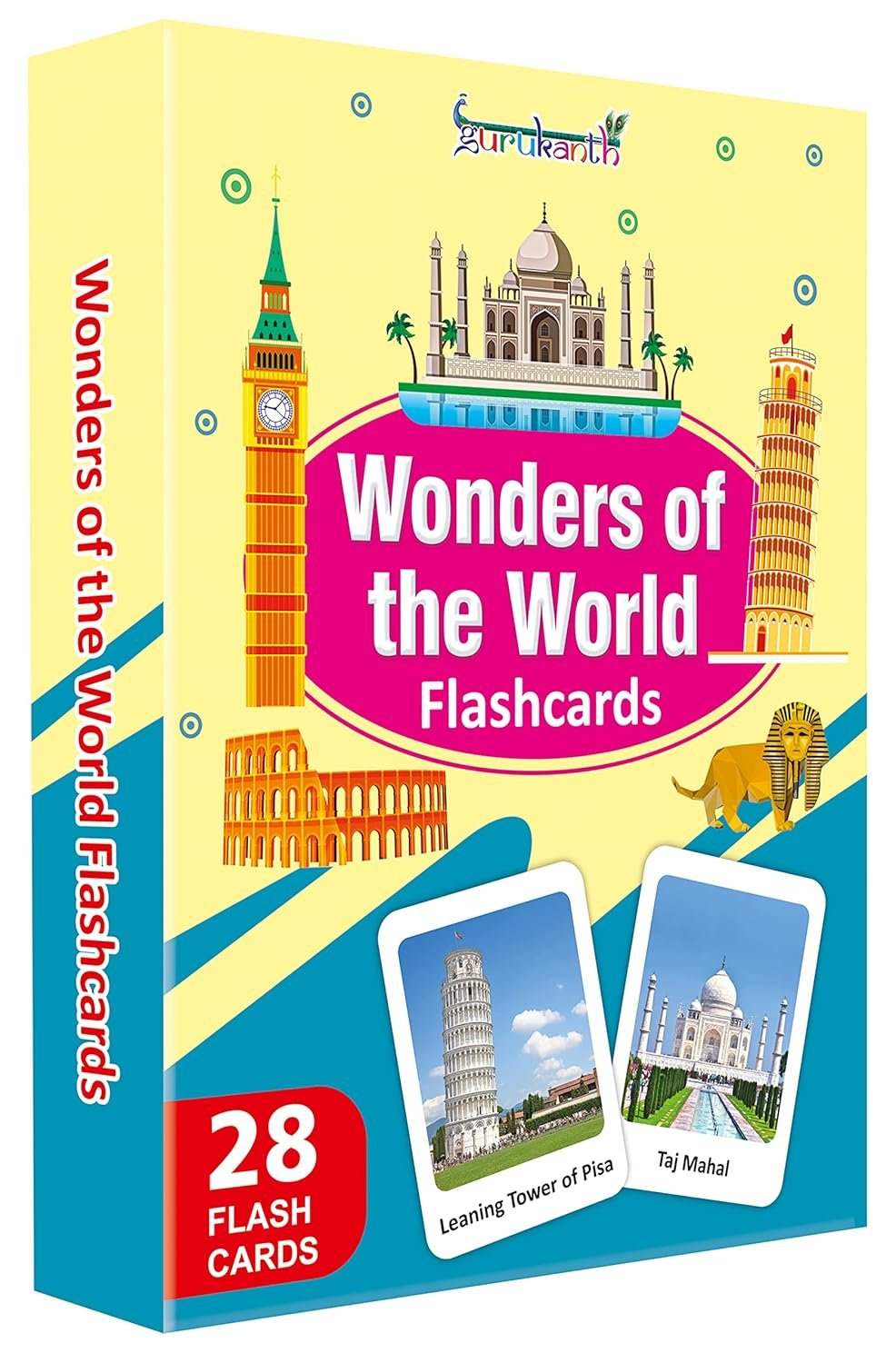Premium Wonders of The World Flash Cards for Kids Early Learning | Easy & Fun Way of Learning 1 Year to 6 Years Babies Smart Toys