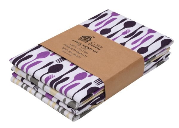 100% Cotton Lunch Towel for School Kids, Office Towel, Hand Towel, Kitchen Towel(18 - Image 4