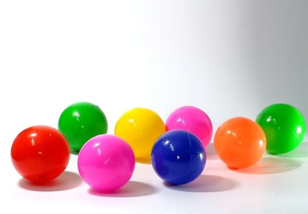 108 Pcs 4 cm Soft and Safe Multi Colour Fun Packed Plastic Pool Balls for Kids. 8 Colorful (BPA-Free and Non-Toxic Plastic Balls for Kids - ISI 9873 Safety Certified) - Image 3