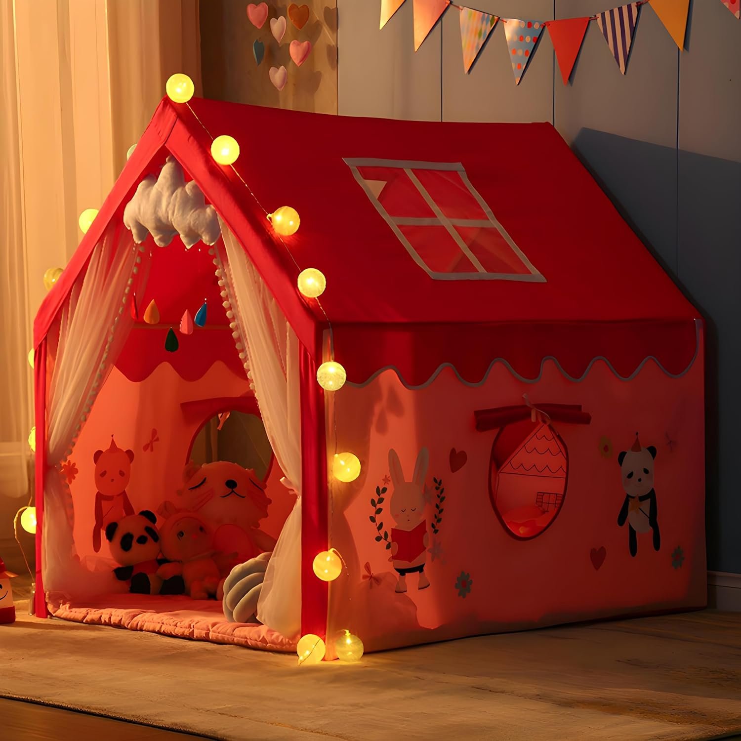 Colorfull and Extremely Light Weight Indoor and Outdoor Kids Play Tent House for 3-8 Years Old Kids Girls and Boys (RPD 0123) - Image 5