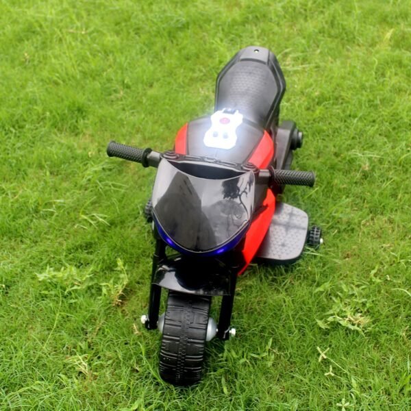 Kabello Electric Bike for Kids for 3 to 5 Years Baby Bike Toy with Lights Best Birthday Gifts for Kids Boys Girls (Black/Red) - Image 2