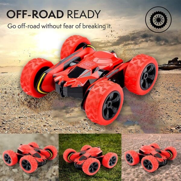 Joyjam RC Stunt Car for 5-10 Year Old Boys - Off Road Remote Control Truck for Kids & Adults - High Speed Racing Car With 360 Degree Rolling Rotation - Christmas Birthday Gift, Red - Image 3