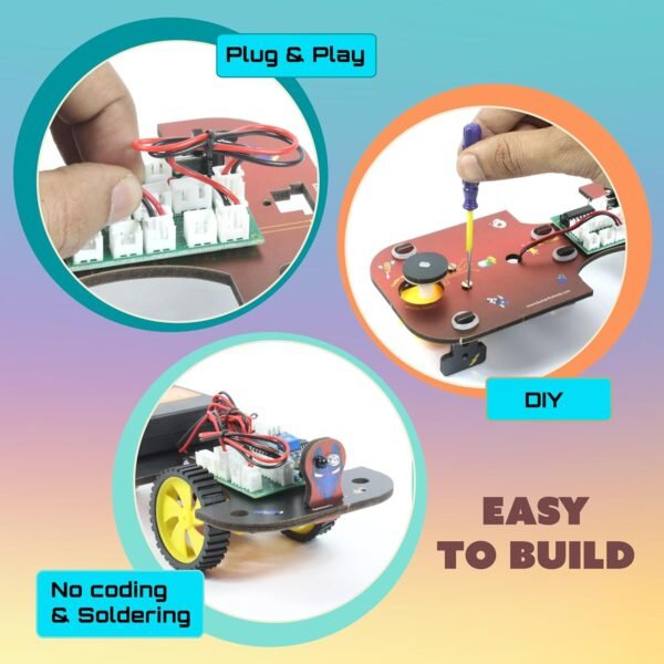 Butterfly Edufields 5in1 STEM Robotics kit | Robot Toys for Kids Ages 8 9 10 11 12 Years Old Boys Girls | Electronics Sensor Modules | No Coding Required | Birthday Gift for Kids Ages 8+ - Image 5