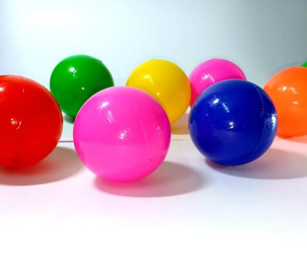 108 Pcs 4 cm Soft and Safe Multi Colour Fun Packed Plastic Pool Balls for Kids. 8 Colorful (BPA-Free and Non-Toxic Plastic Balls for Kids - ISI 9873 Safety Certified) - Image 4
