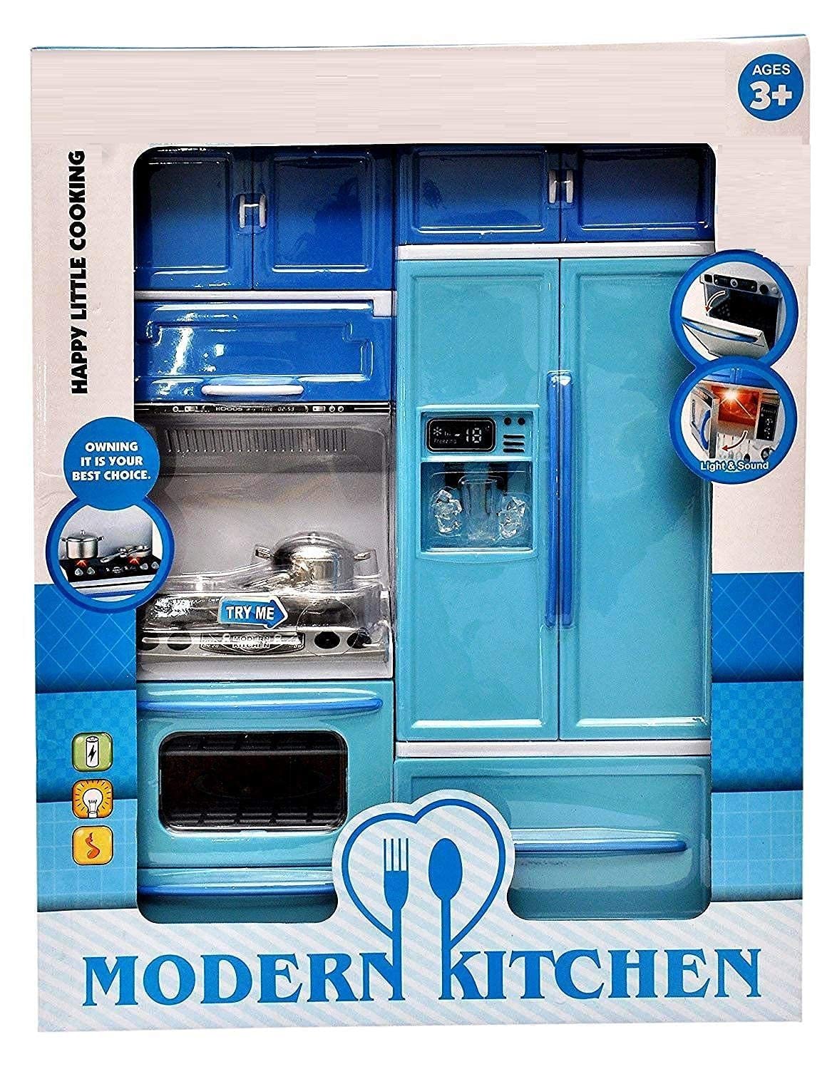 Plastic 42 Pcs Big Size Kitchen Playset | Musical & Light Kitchen Set Toy for Kids with Sound and Accessories Set for 4 Year Old (Multicolor) - Image 6