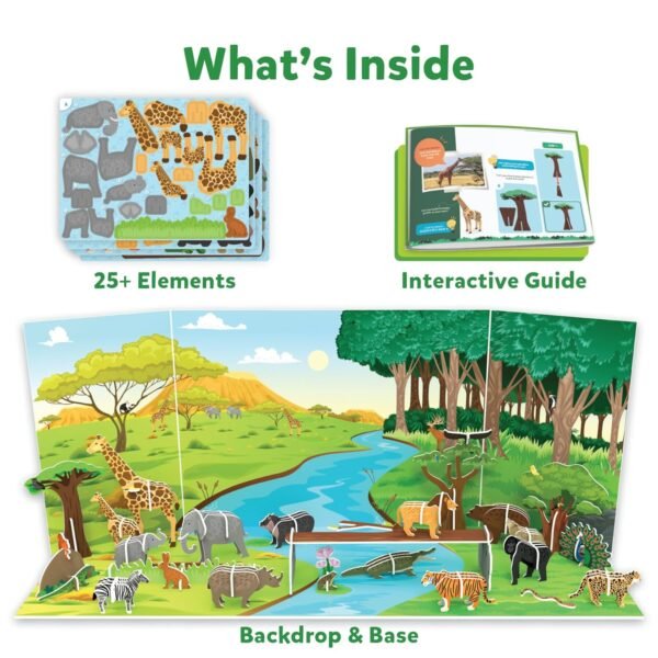 Skillmatics My World - Amazing Animals, STEM Building Playset & Learning Toy for Preschool Kids, Gifts for Ages 3 to 7 - Image 2