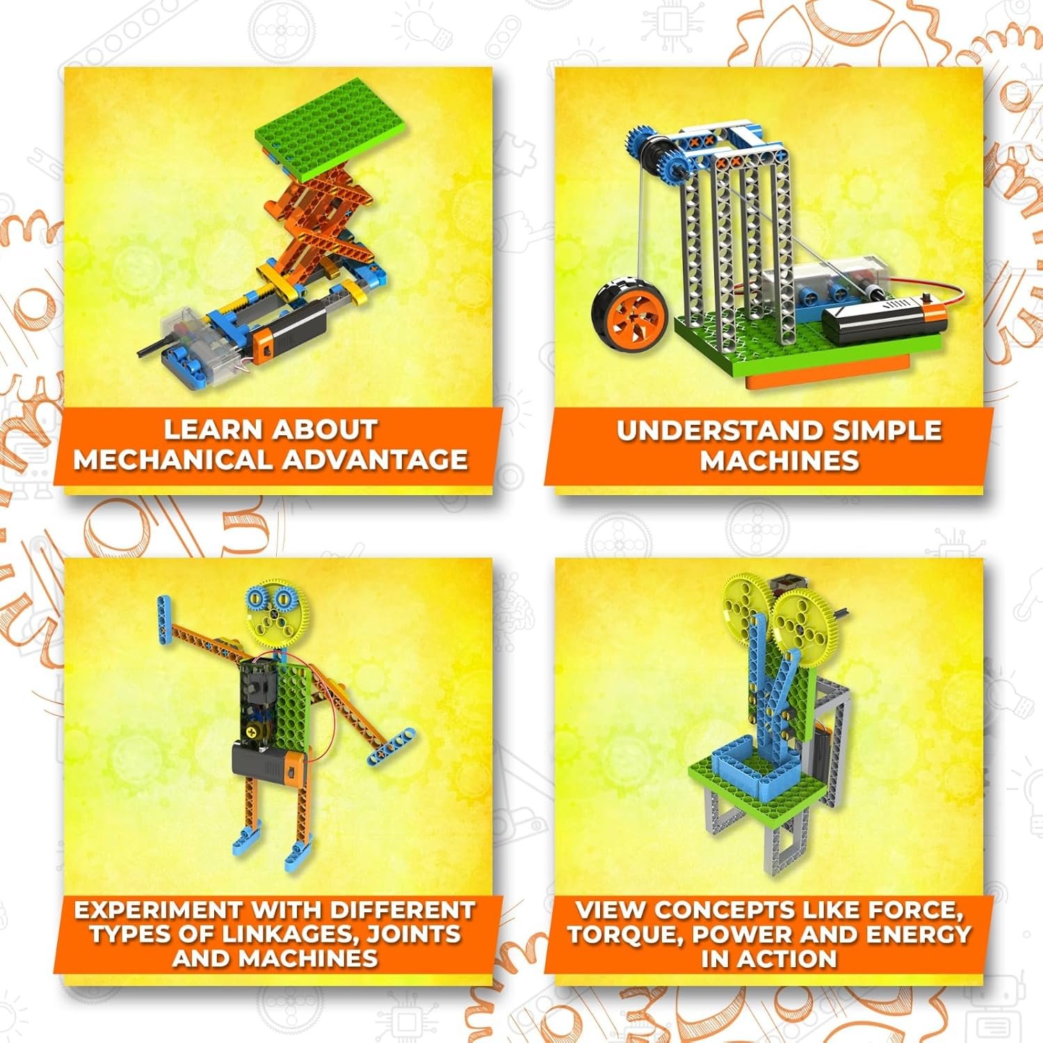 Blix Robotix - Discovering Motions, Science Kit, Educational DIY Building Set, Construction Toys, STEM Toys for 9+ Years Boys and Girls - Image 3