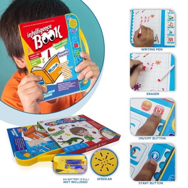 NHR Kids Intelligence English Letters & Words Learning Sound Book - Fun Educational Toys, Activities With Numbers, Shapes, Animals Phonetic Learning for Toddlers (E-Book, Multicolor) - Image 5