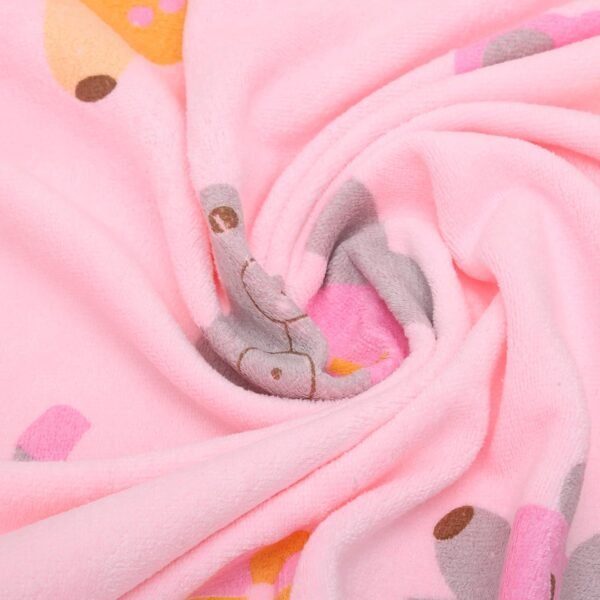 Microfiber Medium Size Bath Towel - 400 GSM/Extra Soft and Super Absorbent Bath Towels for Women\'s, Kids and Newborn Babies - Set of 1 (120x60 CM) - Pink - Image 3