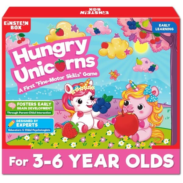 Einstein Box Hungry Unicorns Game for Kids 3+ Years Old | Toys & Gifts for Boys & Girls Ages 3,4,5,6 Years | Kids Games | Birthday Gift for Kids Ages 2,3,4,5 Years | Educational Toys |