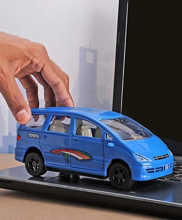 Shinsei Kid Innova Estima Car Maintenance Free Pullback Spring Action Race Toy Gift for Boys 5+ Years. Strong Abs Plastic, No Sharp Edges, Bis Certified. Pack of 1, Color Blue - Image 2