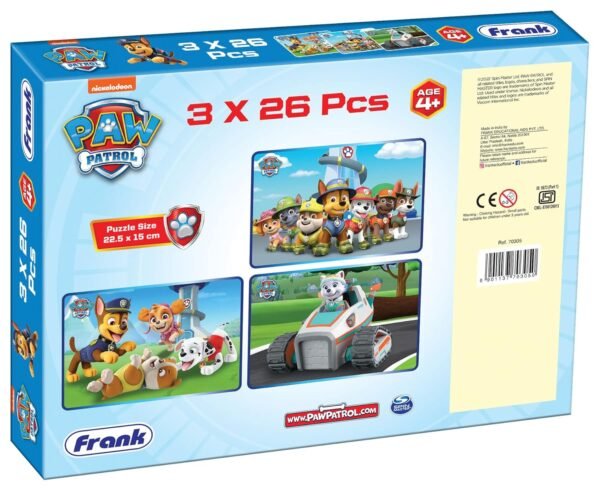 Frank Paw Patrol (26 Pieces) 3 in 1 Jigsaw Puzzle for Kids Above 4+ Years - Fun & Challenging Brain Booster Games - for Enhanced Focus and Memory for Children - 70305 - Image 5