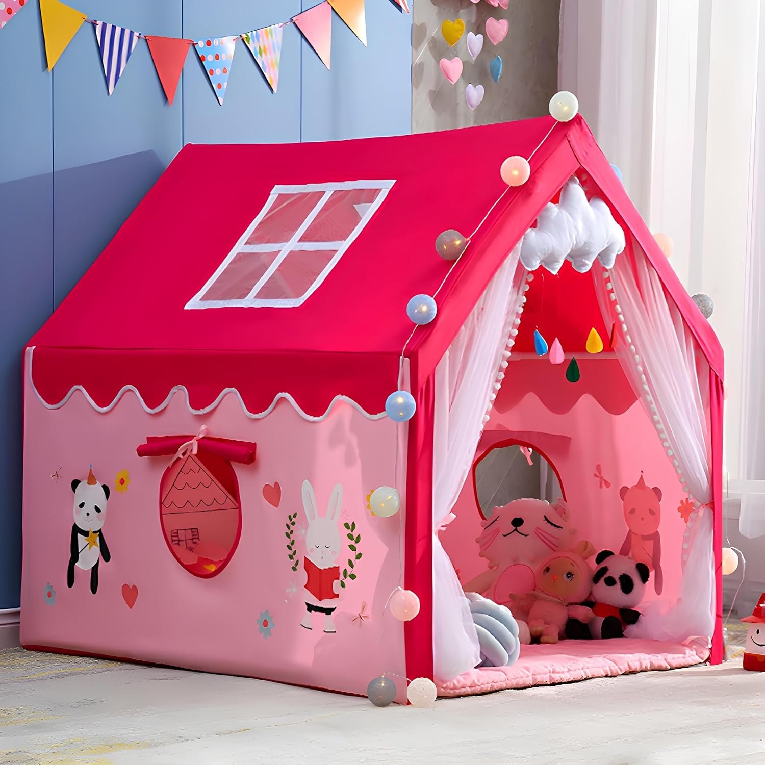 Colorfull and Extremely Light Weight Indoor and Outdoor Kids Play Tent House for 3-8 Years Old Kids Girls and Boys (RPD 0123) - Image 2