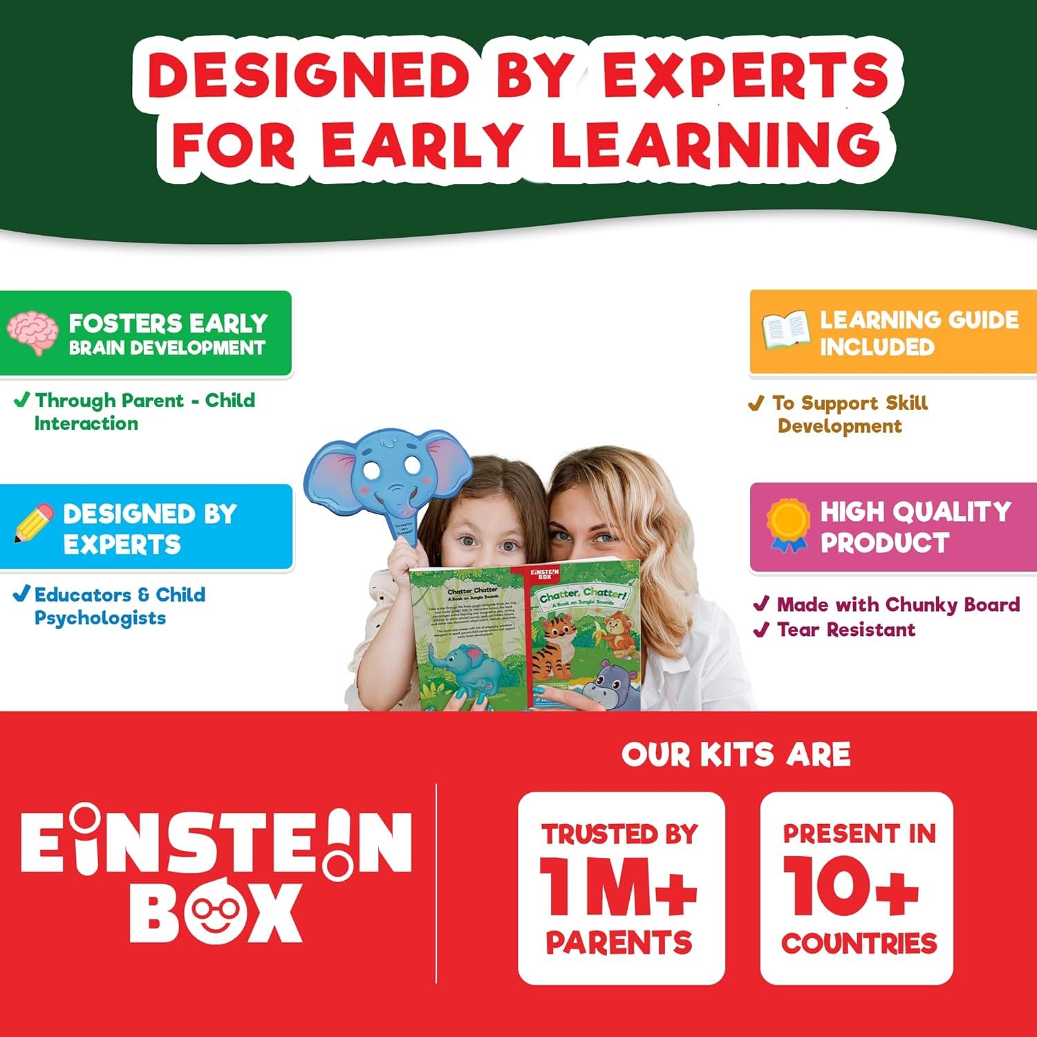 Einstein Box My Big Box of Storytelling for Boys & Girls 1,2,3,4,5 Years | Toys & Gifts for 1+ Year Olds | with Story Books & Pretend Play Masks |,colourful theme - Image 5