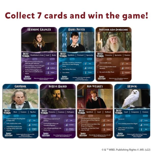 Skillmatics Guess in 10 Harry Potter, Card Game for Boys, Girls, Kids, Families, Teens & Adults, Play with Wizards, Magic, Ron, Hermione, Dumbledore, Snape, Gifts for Ages 8, 9, 10 and Up (Copy) - Image 3