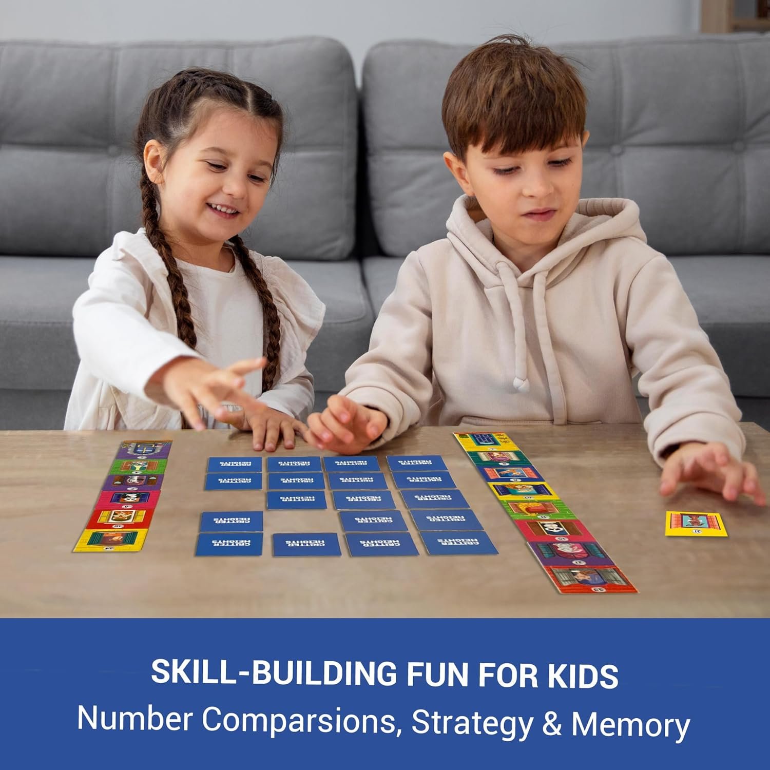 Chalk and Chuckles Critter Heights Board Game, Age 4-8 Years, Memory & Strategy Brain Games for Kids, Educational Toy, Card Game for Boys, Girls, Gifts for Ages 5, 6, 7, 8 and Up - Image 4