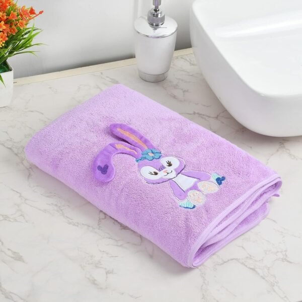 Microfiber Kids Bath Towels Quick Dry Super Absorbent Super Soft Bath Towel for Babies Toddler-Baby Towel for Boys and Girls (Purple, Pack of 1)