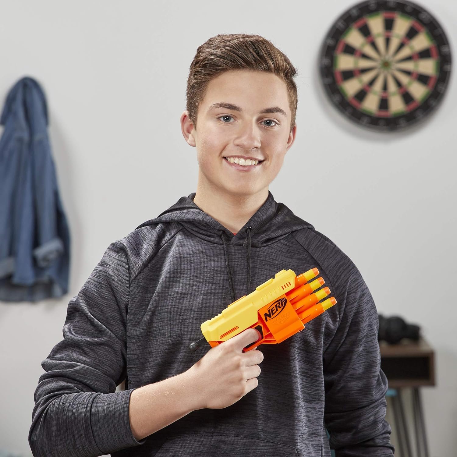 Nerf Alpha Strike Battalion Set - Includes 4 Blasters, 4 Half-Targets, and 25 Official Darts - Toys for Kids, Teens & Adults, Outdoor Toys, Toys for Boys and Girls Ages 8 Years Old and Up,Multicolor - Image 6