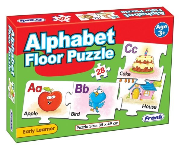 Frank Alphabet Floor Puzzle (28 Pieces) - Early Learner Jigsaw Puzzle with Alphabets, Images for Kids 3 Years and Above - Fun & Educational Toys and Games - 10161 - Image 4