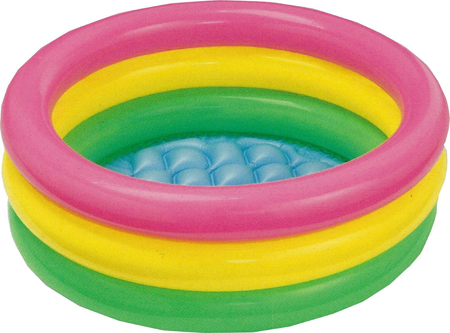 Intex 3KB Kid\'s Inflatable Baby Bath Tub Pool, 2ft, 3-4 Years (Multicolour)