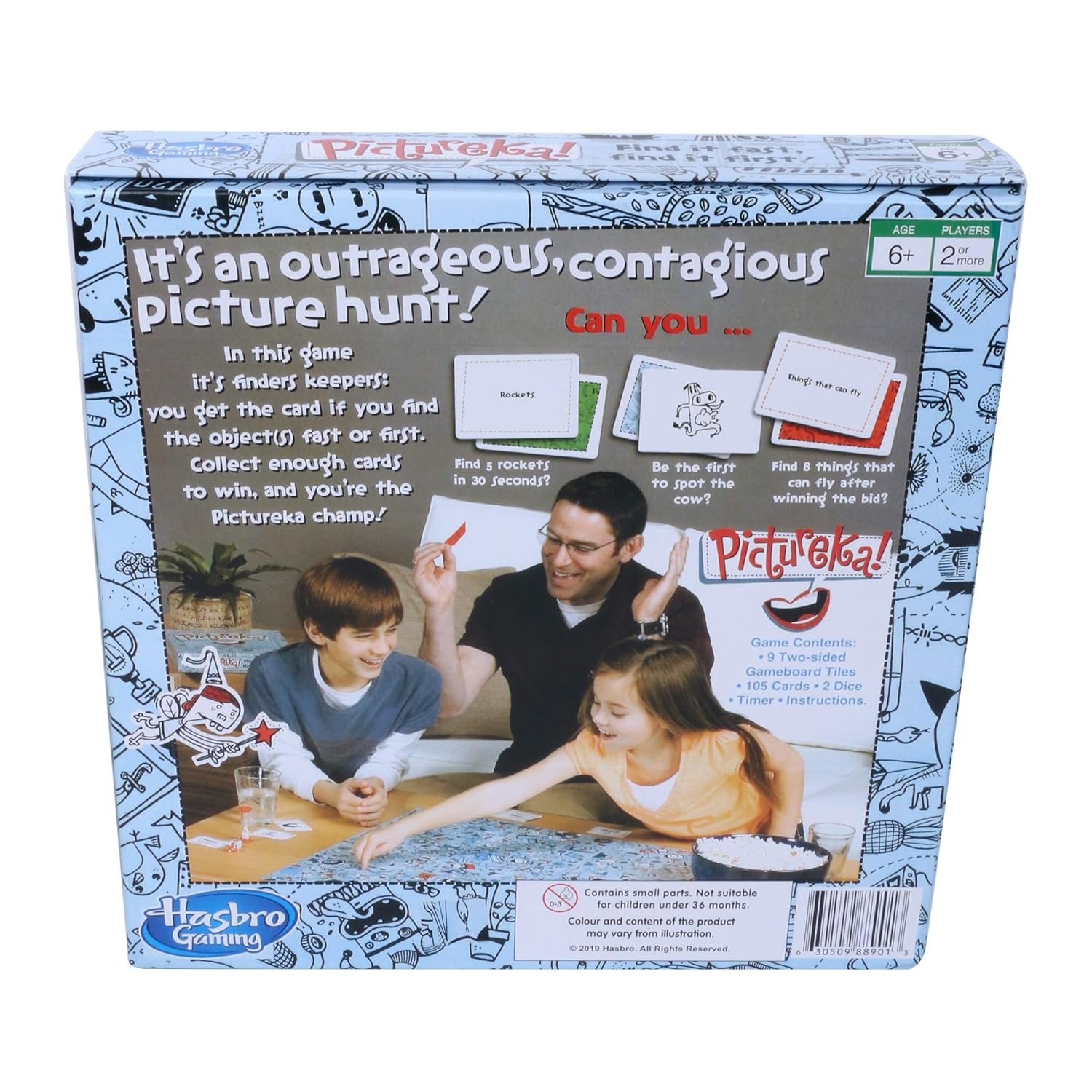 Hasbro Gaming Pictureka! Board Game for Family and Kids Ages 6 and Up, Indoor Classic Game, Pack Of 1, Multicolor - Image 5