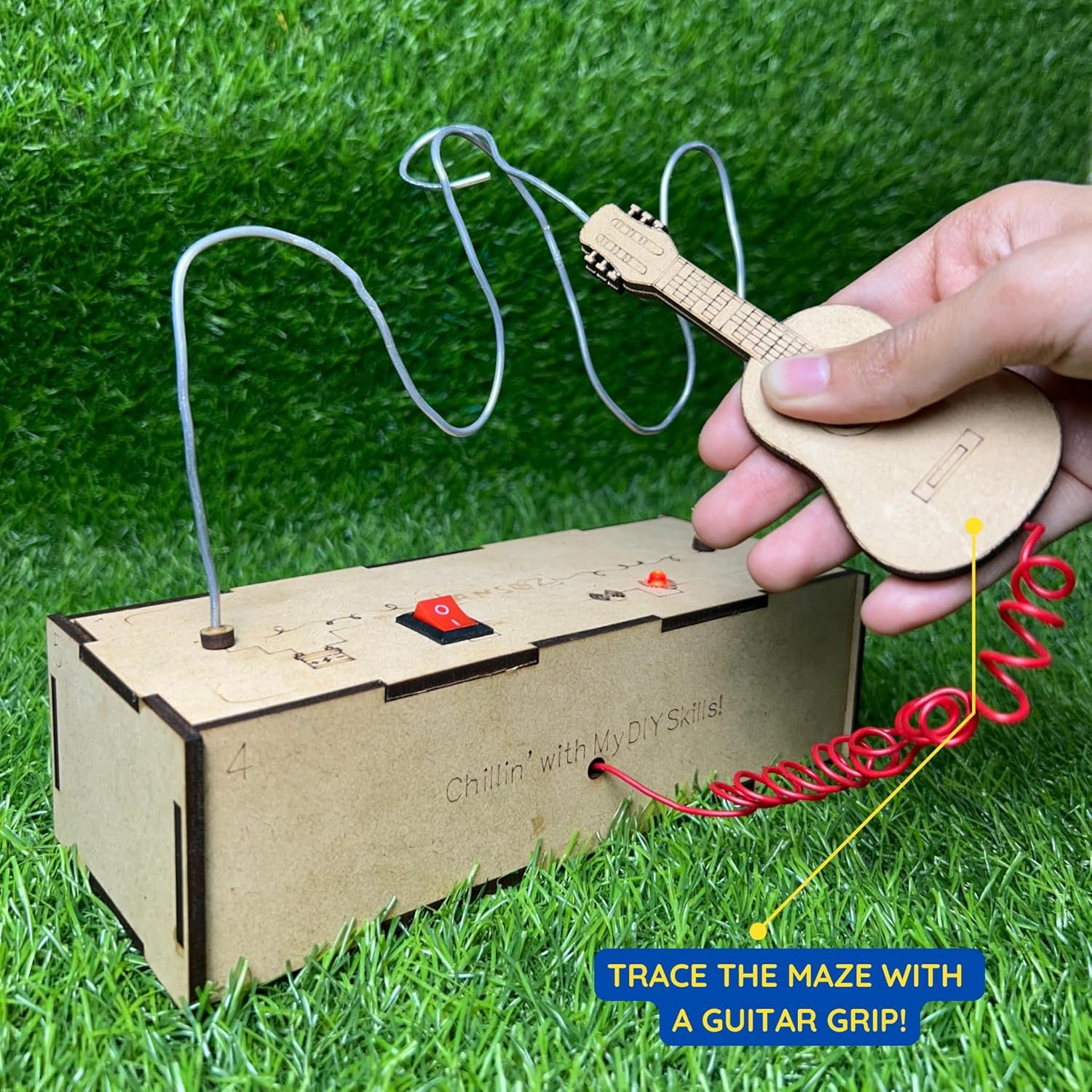 Electric Wooden Buzzer Maze – Focus & Problem-Solving Toy | Brain Teaser & Travel Toy for 3-6 Year Old Kids | Fun Birthday Gift for Boys & Girls - Image 4