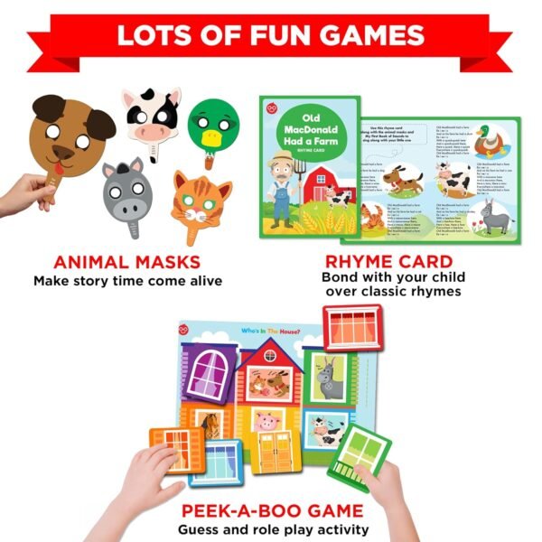 Einstein Box Featuring Disney for 1-Year-Old Boys/Girls Toddler| Board Books and Pretend Play Gift Pack| Learning and Educational Toys| with Mickey and Minnie Mouse| Winnie The Pooh (1 Box Set) - Image 4