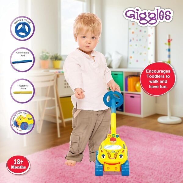 Giggles Funskool Walk N Drive Truck, Fun & Development Toy for Babies, Encourage Walking In Infants, Improve Balance & Coordination, Stimulate Senses, Multicolour, Gift Set for Kids, Ages 18+ Months - Image 4