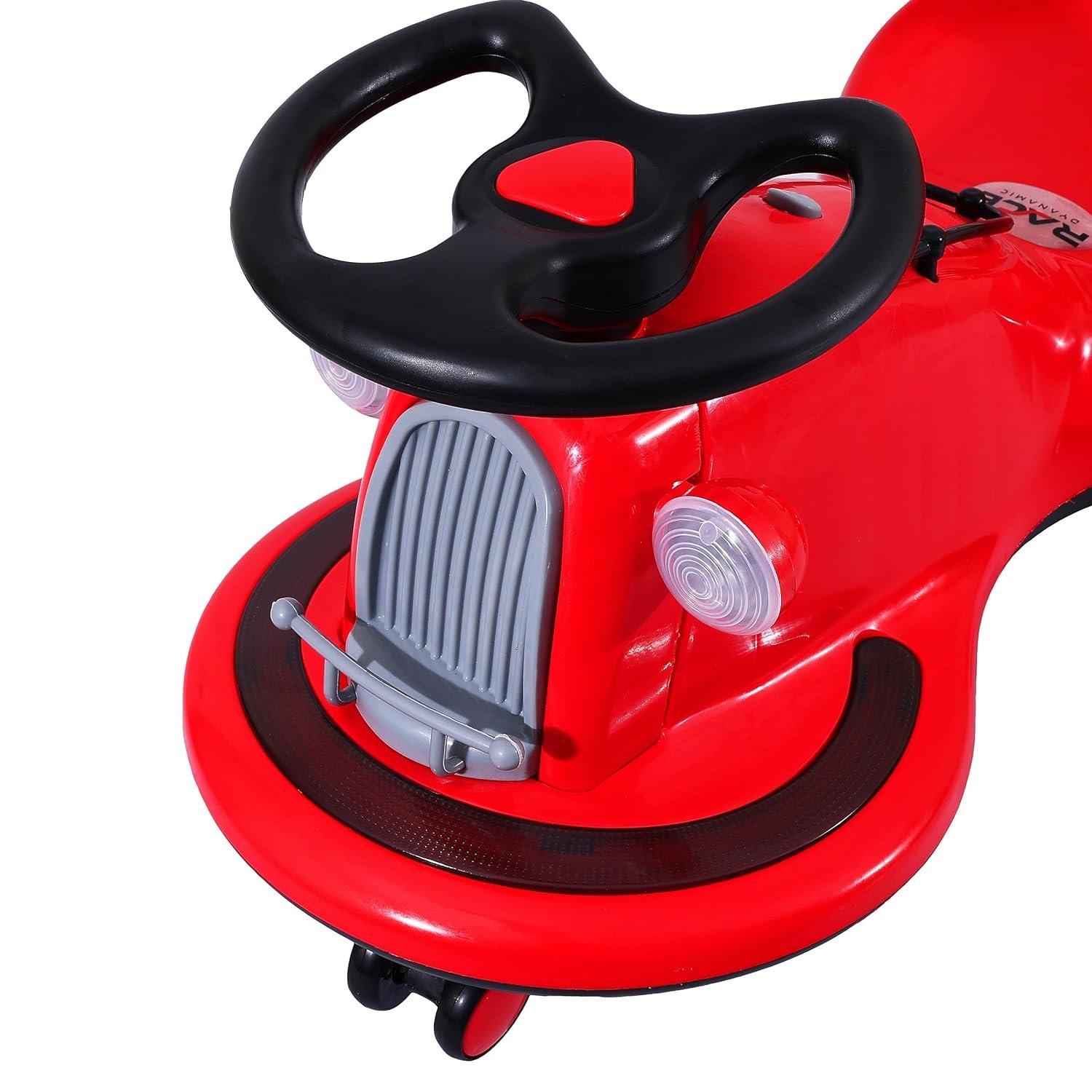 KURB Ride On Swing Car for Kids 1-5 Years| Magic Car with Light & Music | Twister Car with Back Support | with Storage Basket| Comfortable & Durable Seat (Red) - Image 6