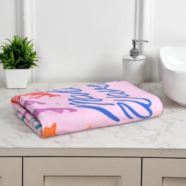 FRESH FROM LOOM Cartoon Printed Bath Towel for Kids | Boys & Girls Towels | Skin Friendly Tauliya | 100% Cotton Fur Hypoallergenic Fabric | Anti -Fade Cloth | Double Stitched Edge (27x54 Inches) - Image 5