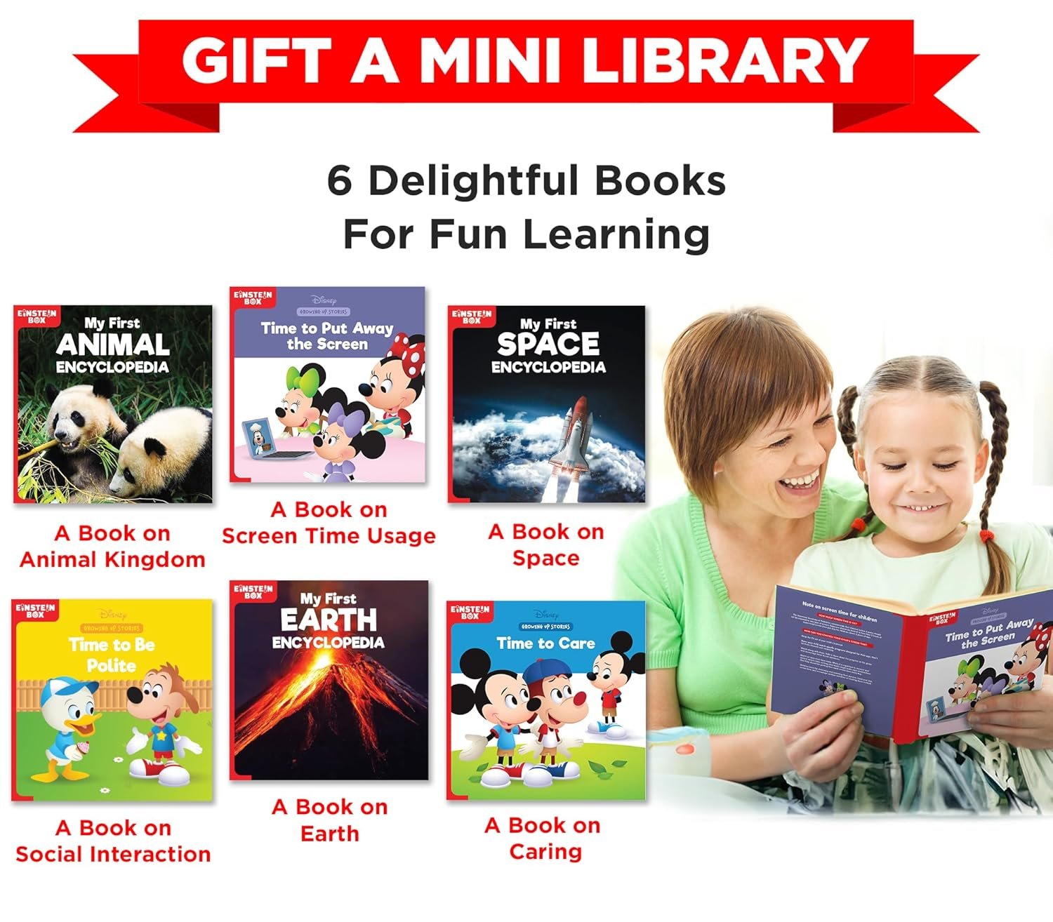 Einstein Box Featuring Disney Birthday Gift Set for 4-6 Year Old Boys & Girls | 3-in-1 Gift Set of Learning with Fun Disney Characters | Birthday Gift Ideas for Boys/Girls Ages 4,5,6 Years Old | - Image 3